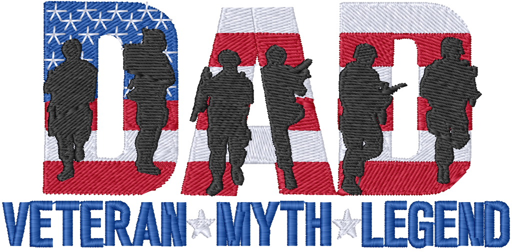 Dad Legend - Hat embroidery design